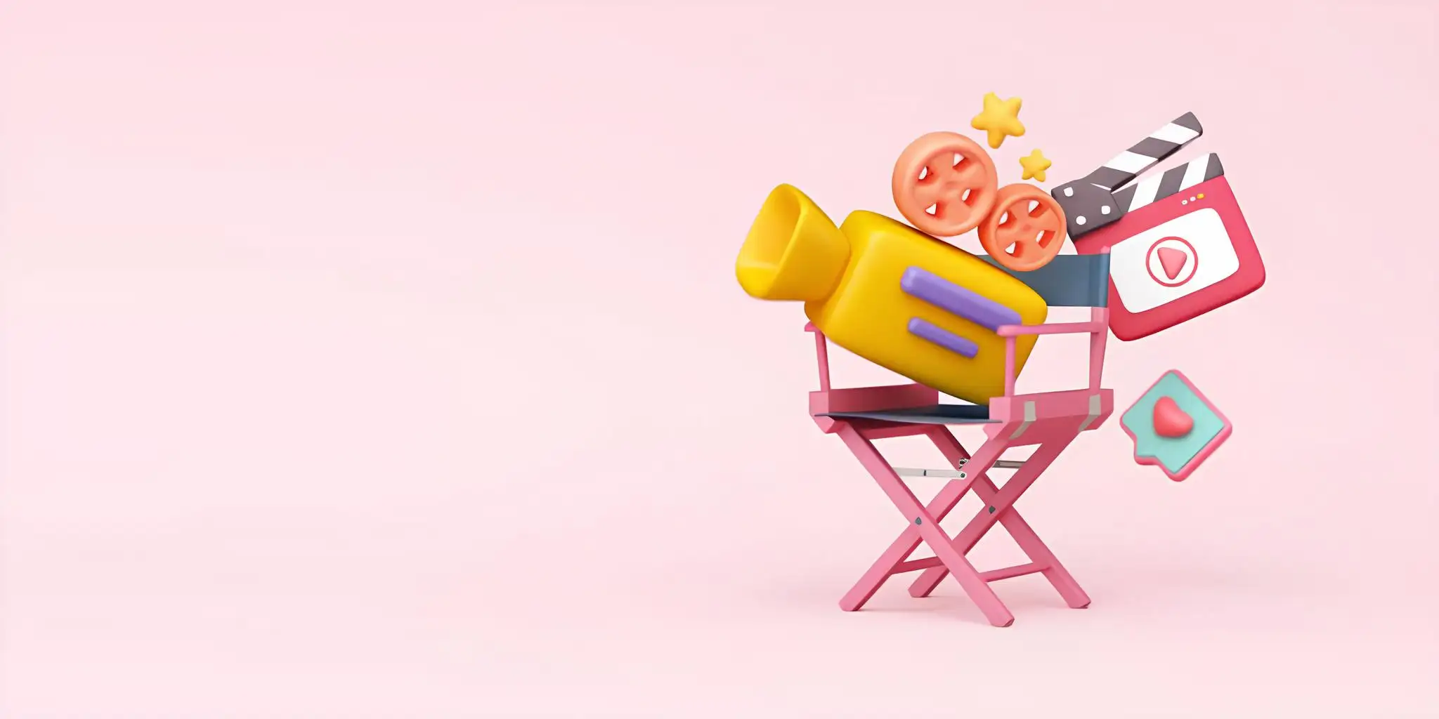 a chair with video recording equipment