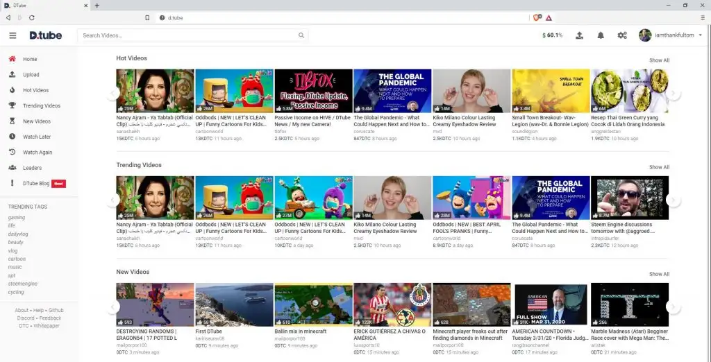 DTube: Blockchain-Powered Creativity