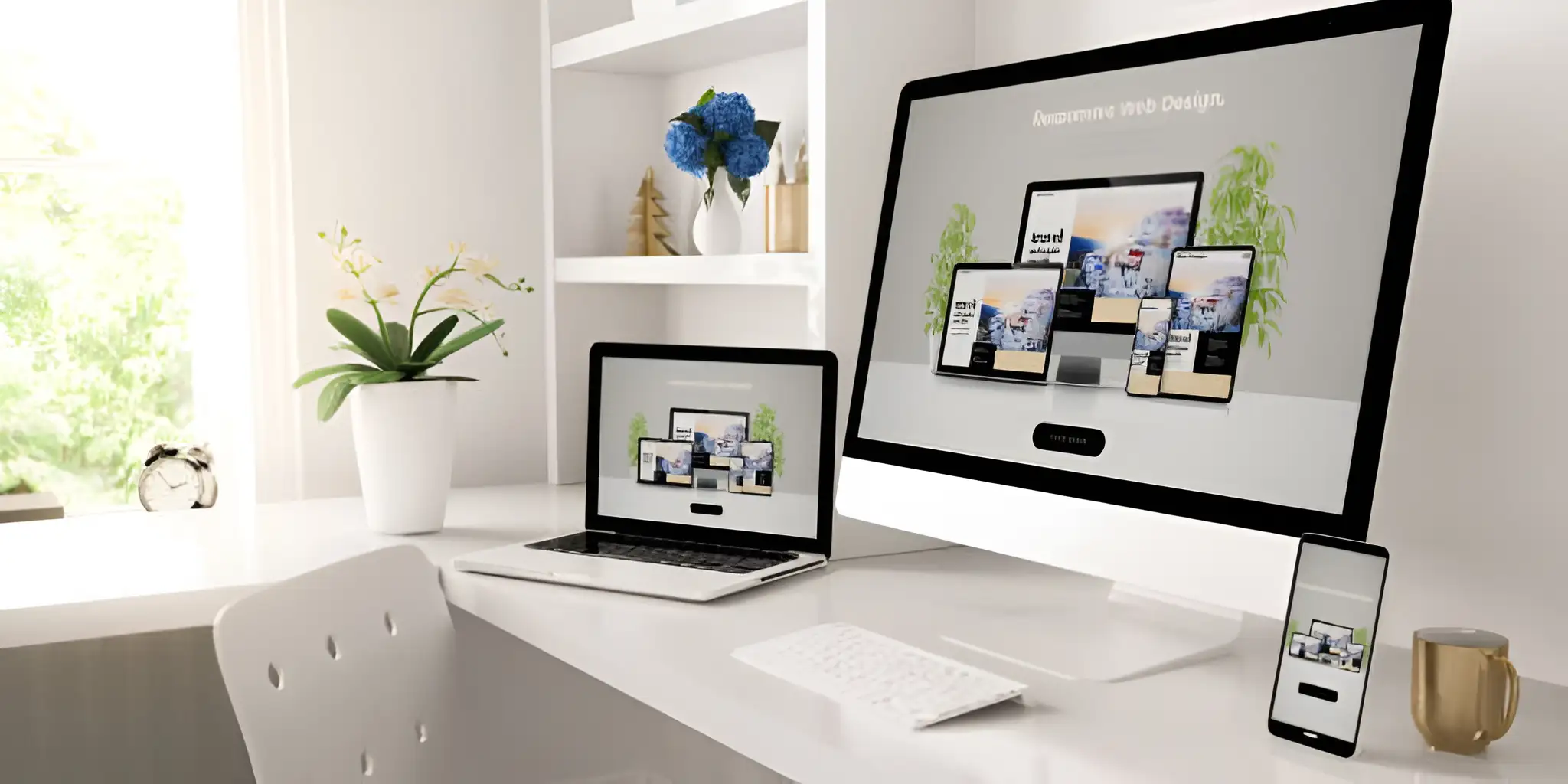 the website is displayed well on different devices