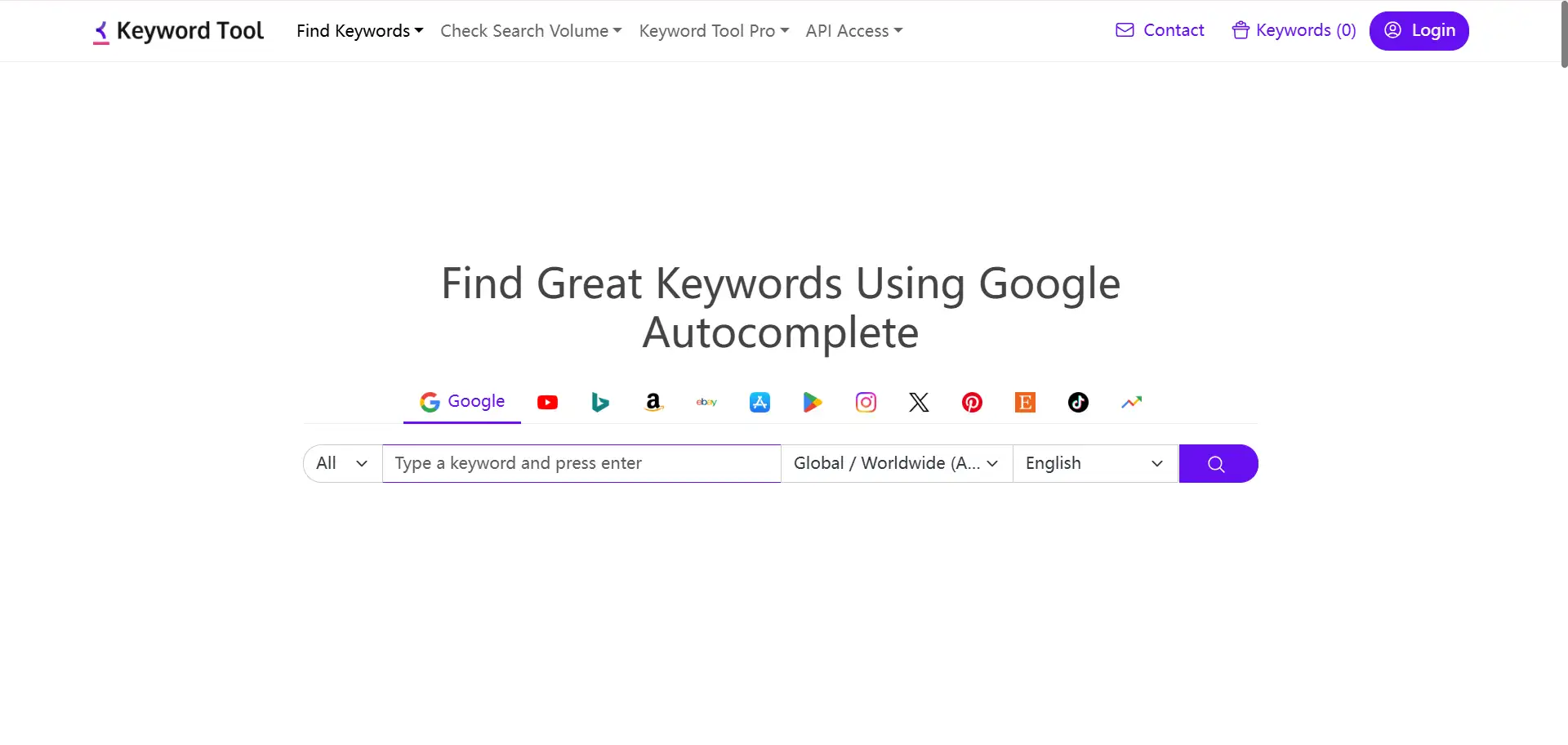 Keyword Tool Keyword Tool