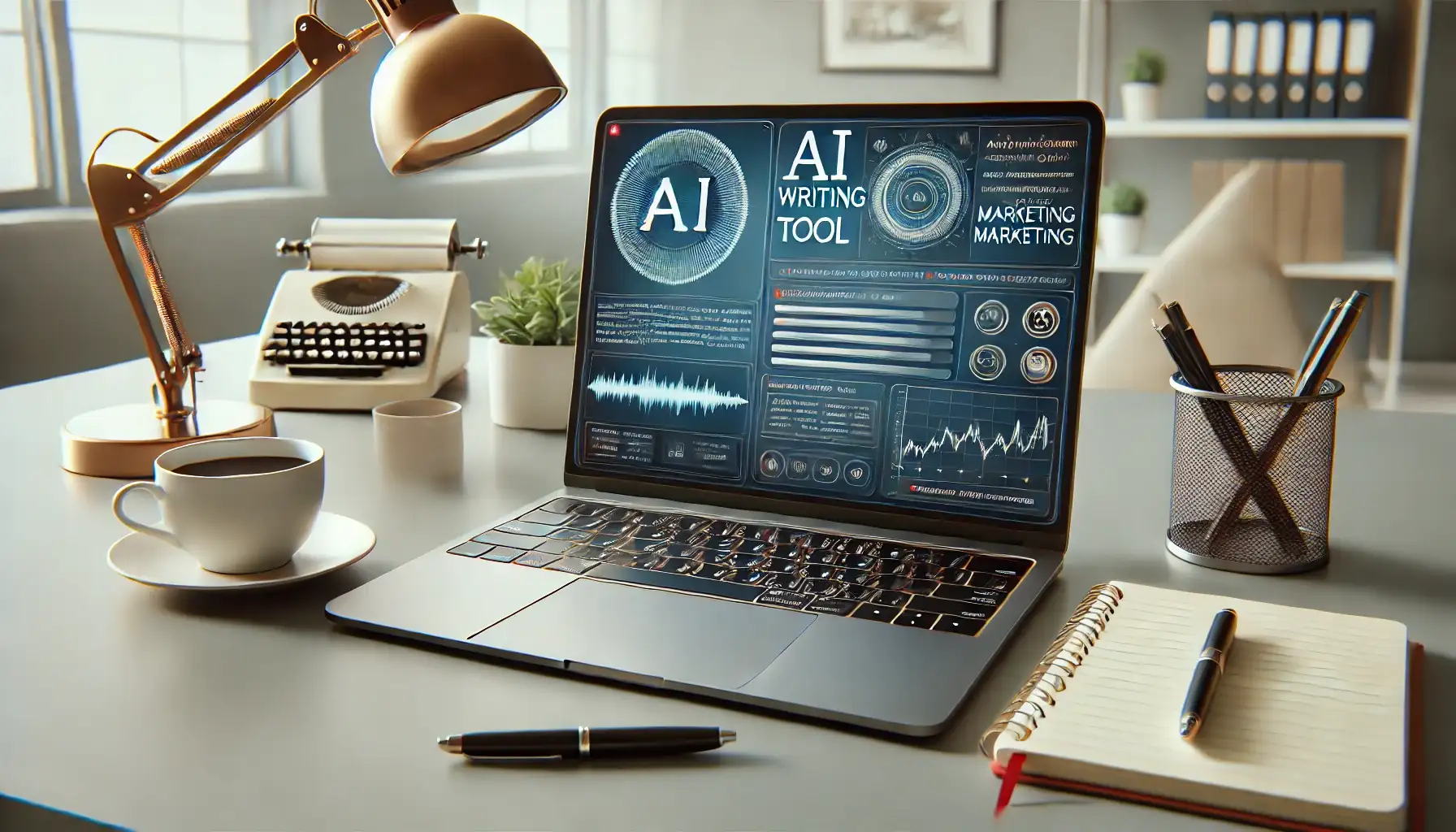 An example of an AI content generation tool creating marketing copy for a small business. An example of an AI content generation tool creating marketing copy for a small business.