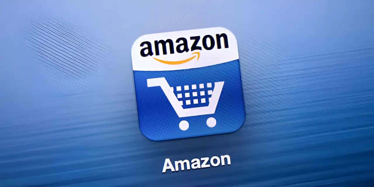 the blue shopping cart shows amazon