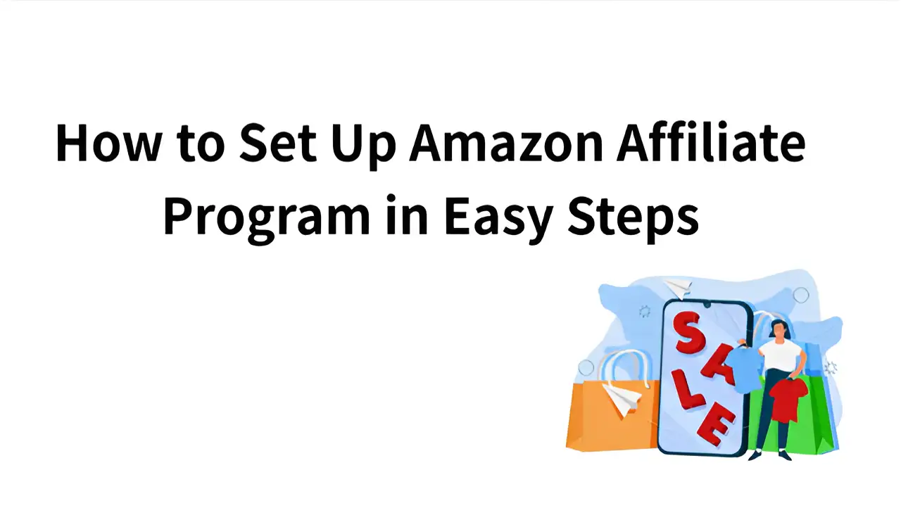 a woman uses amazon affiliate program to sell products