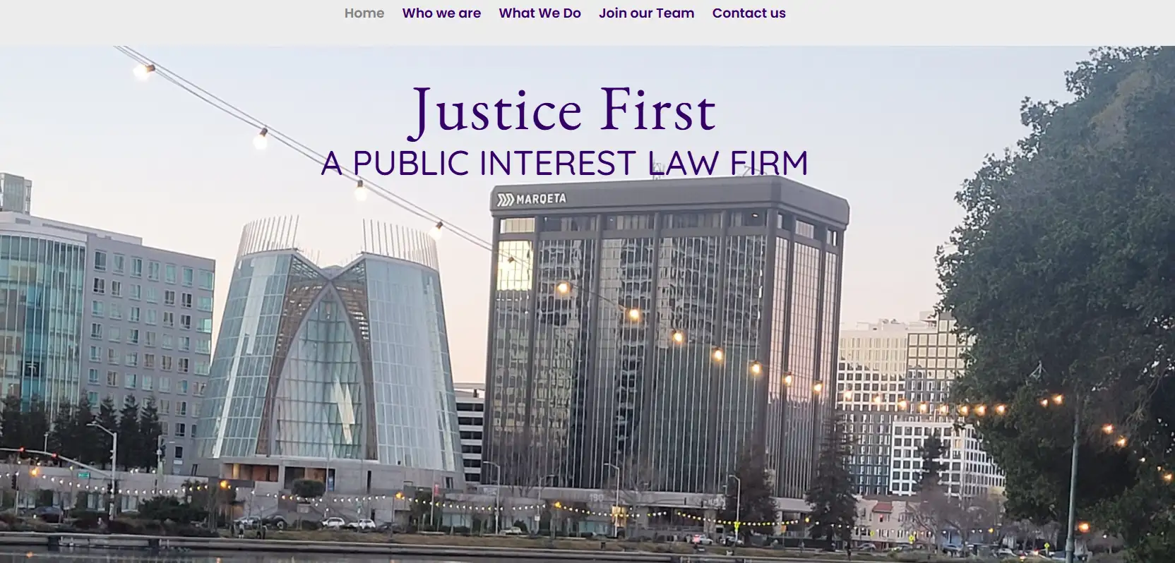 Justice First Legal Group homepage
