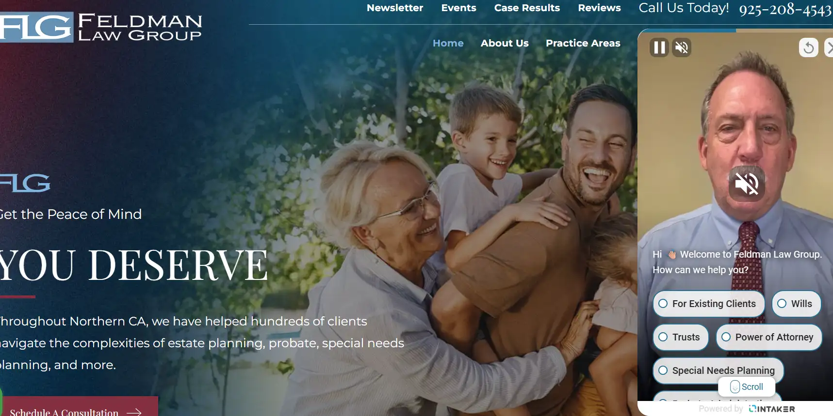 Feldman Law Group homepage