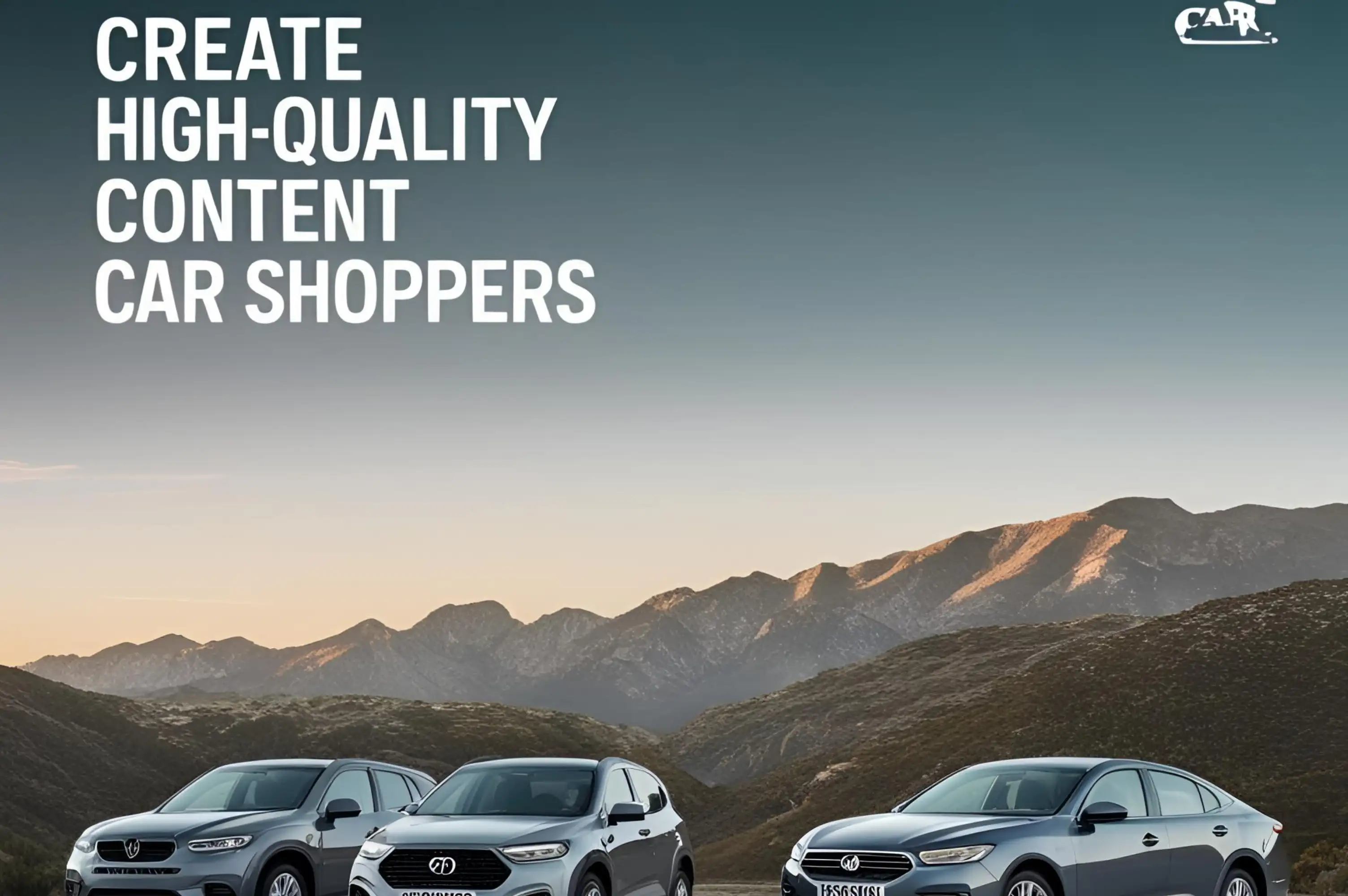 create high quality content car shoppers