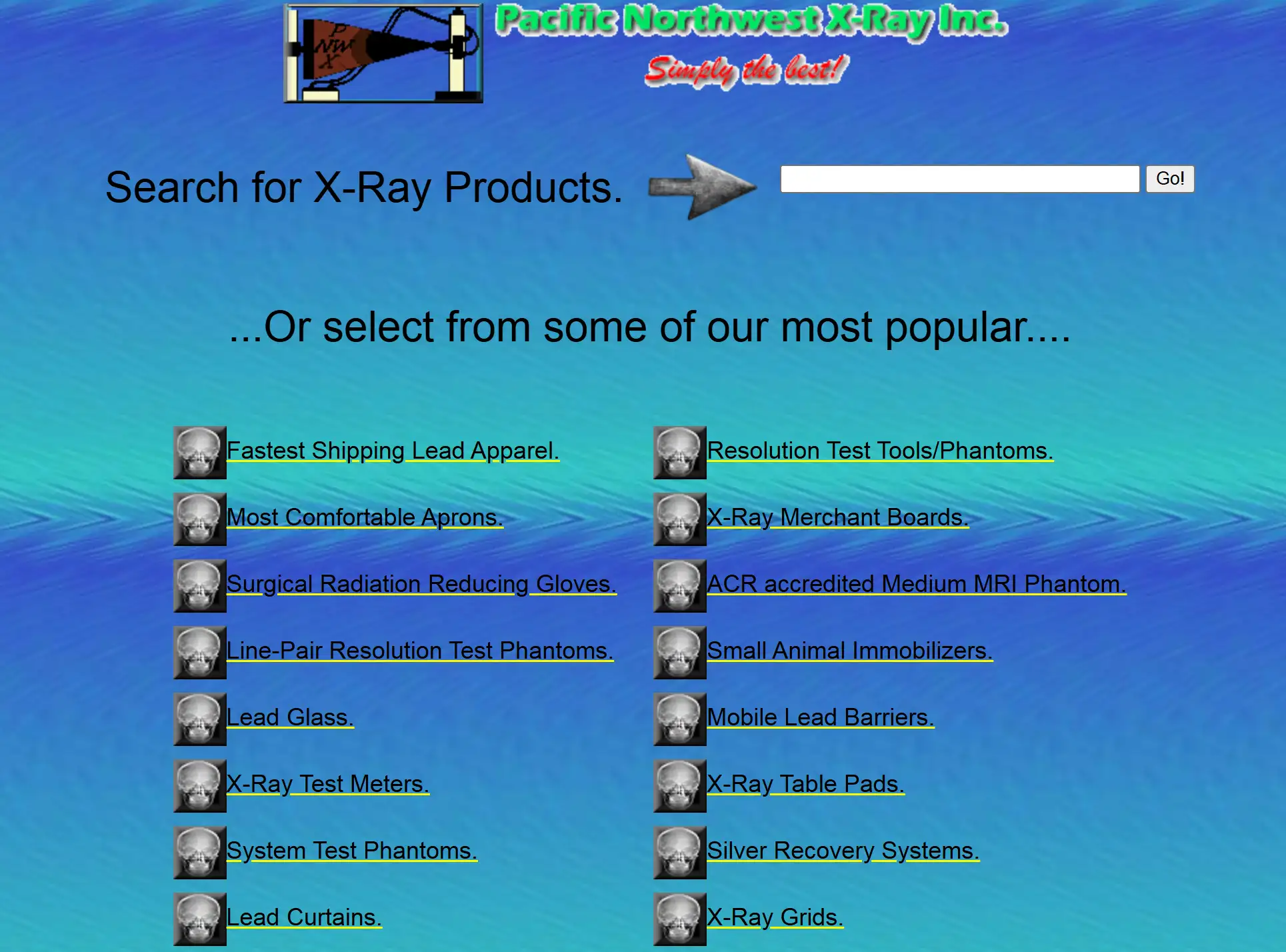 Homepage of Pacific Northwest X-Ray Inc.