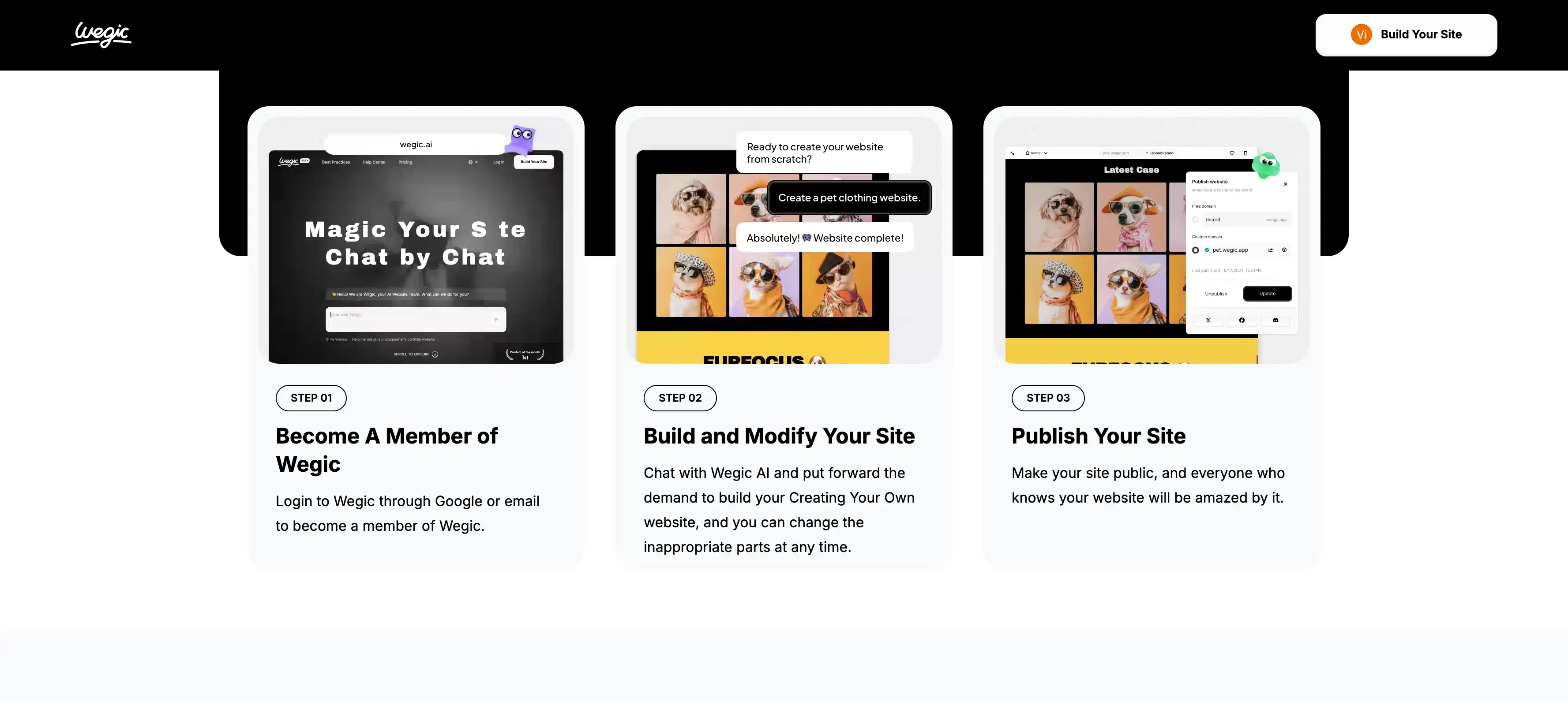 steps start a business website with wegic steps start a business website with wegic
