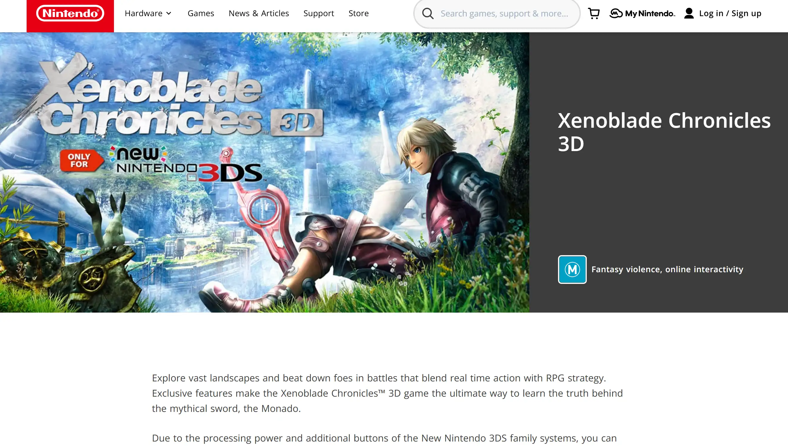 Xenoblade Chronicles 3D Nintendo