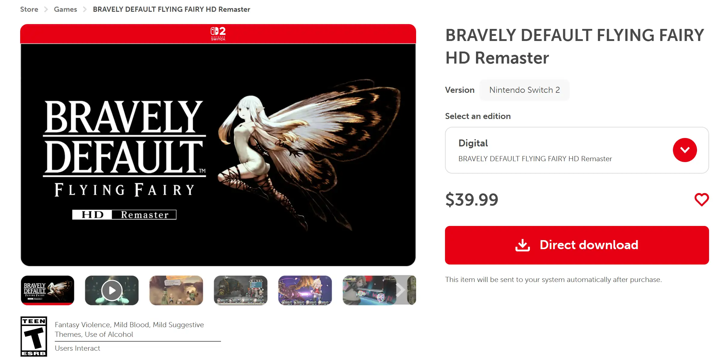 Nintendo Bravely Default