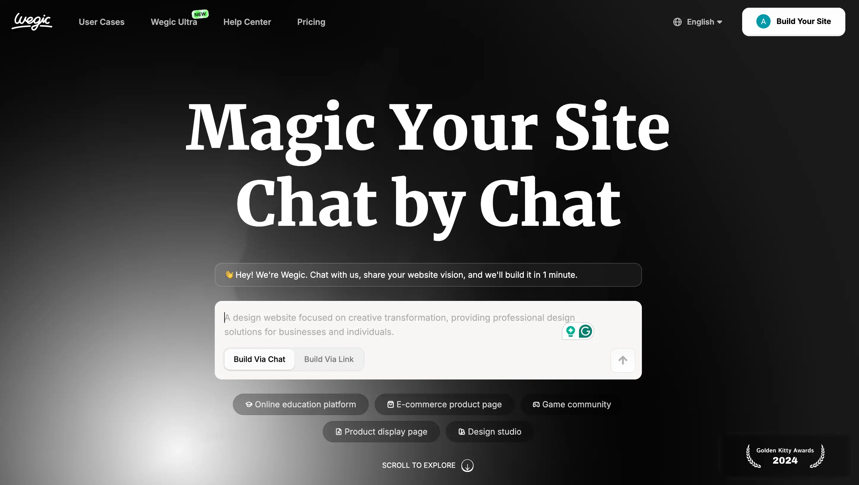 wegic website builder