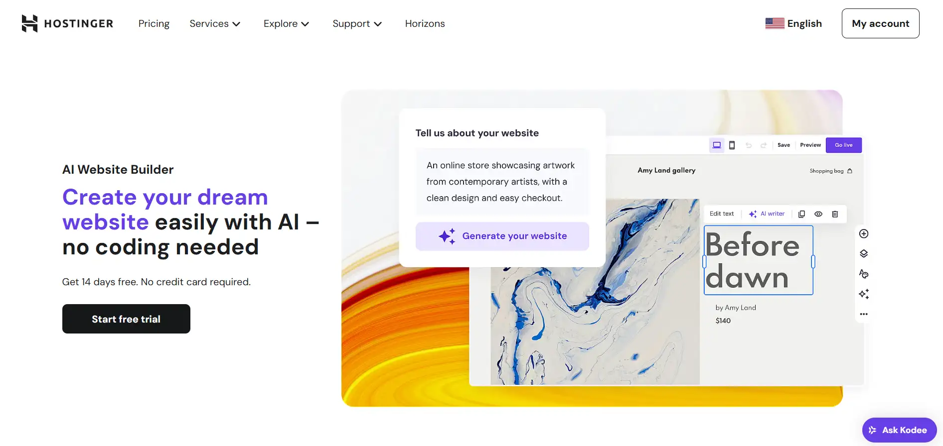 Hostinger AI Hostinger AI