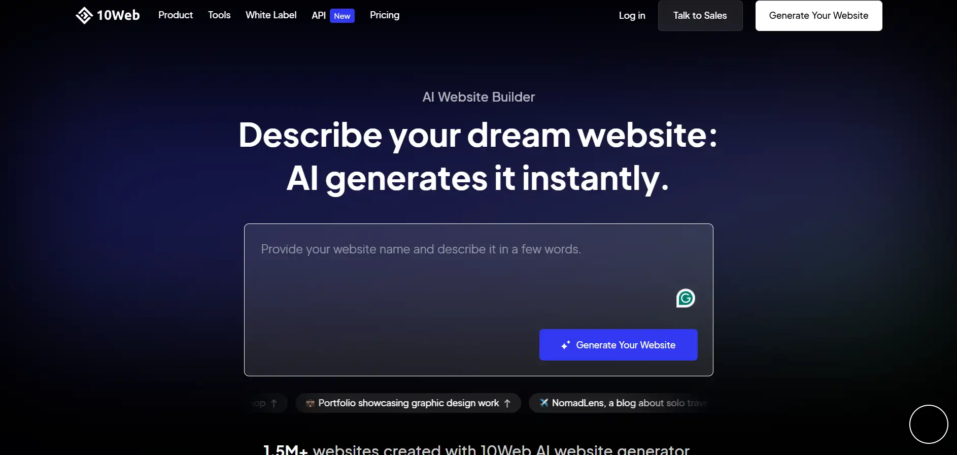 10Web AI Builder 10Web AI Builder