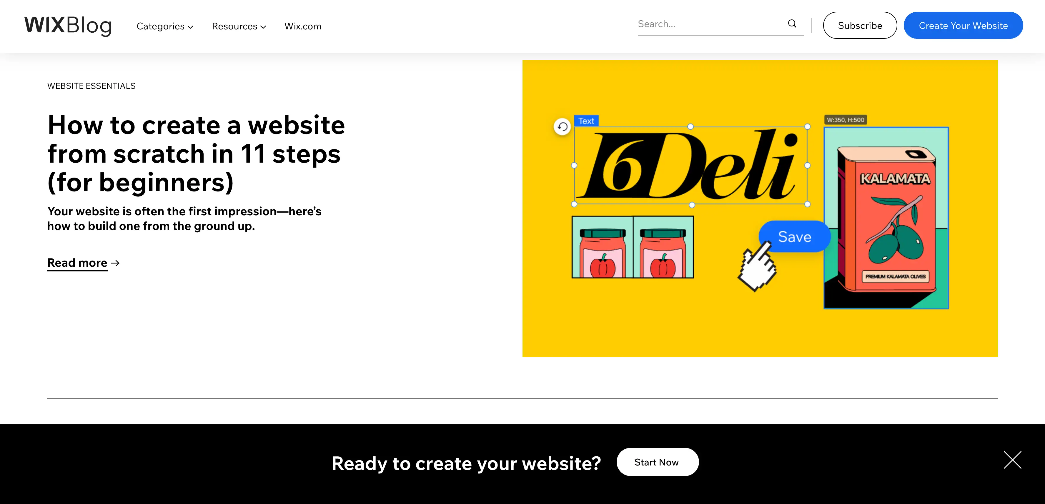 wix easy website builder to start your blog