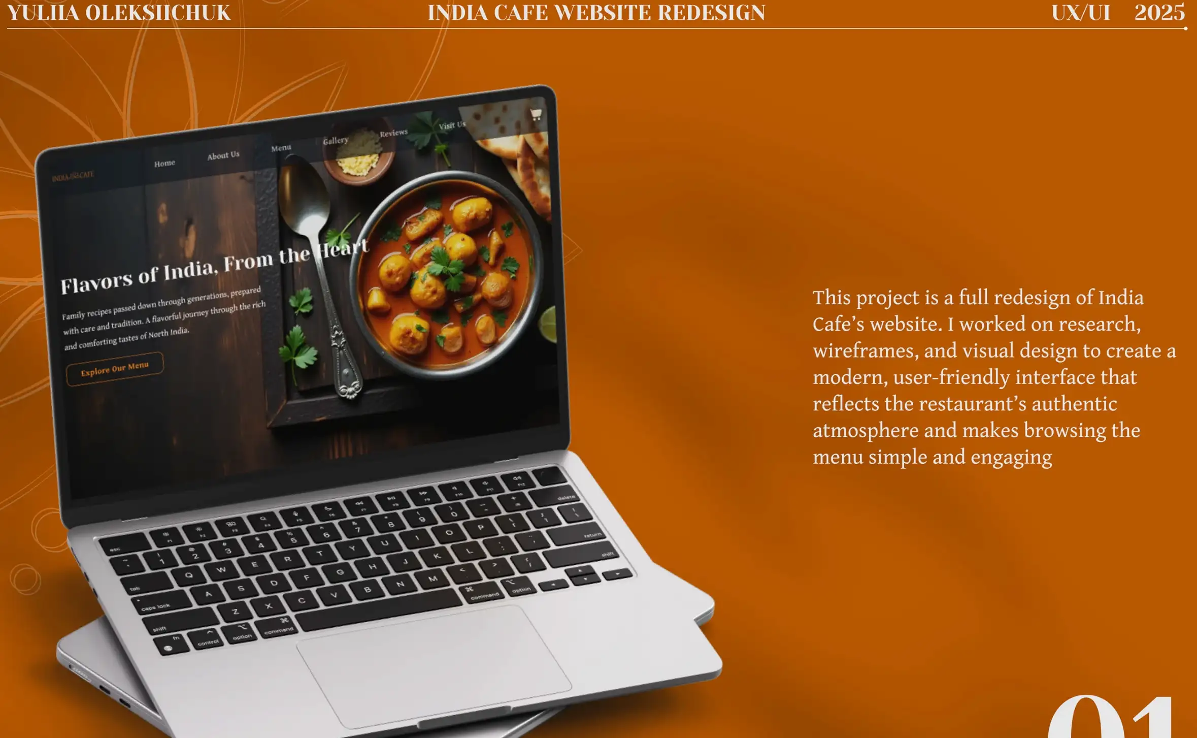 Behance's cafe website example Behance's cafe website example