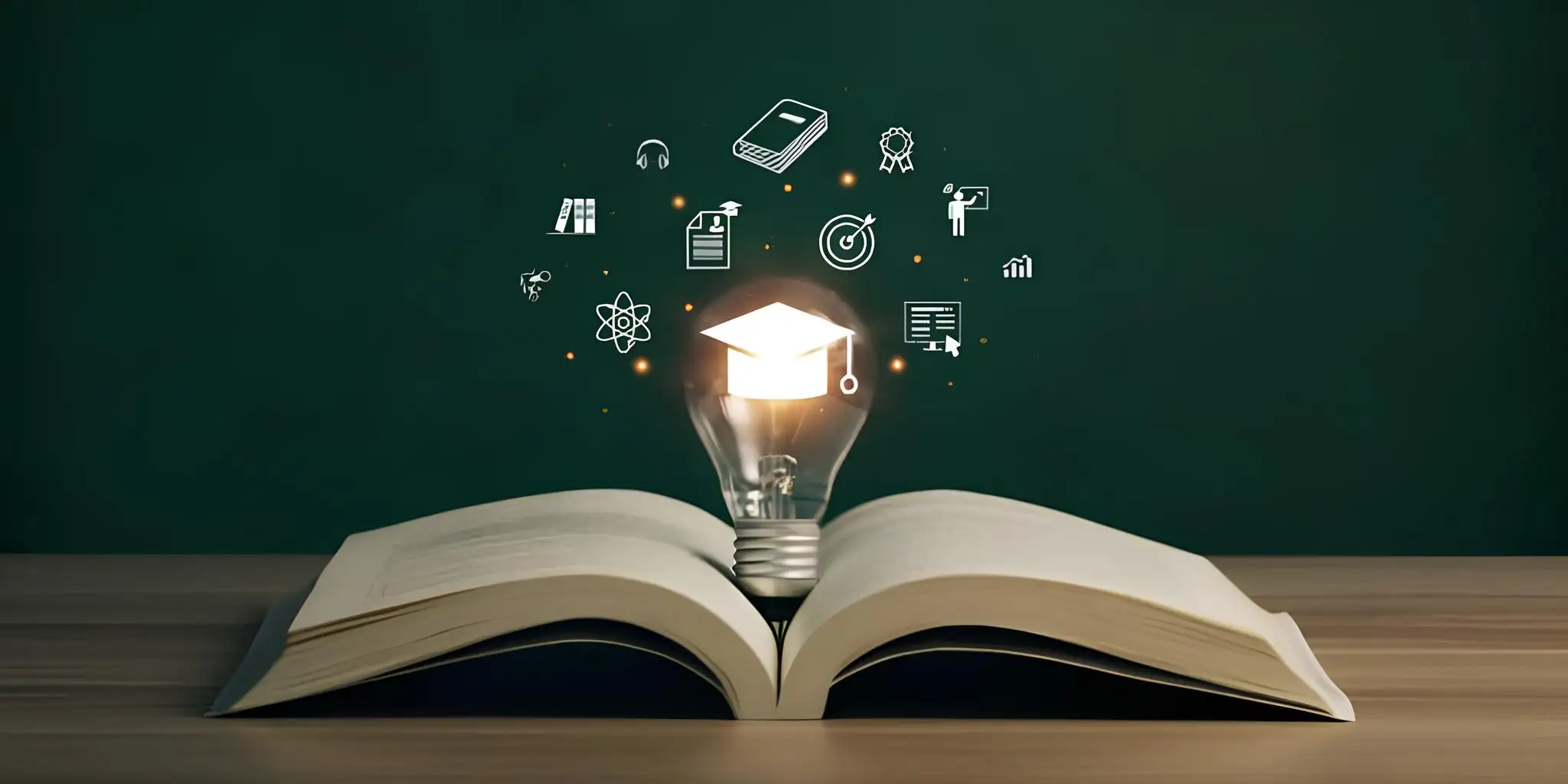 the knowledge in books radiates diverse ideas