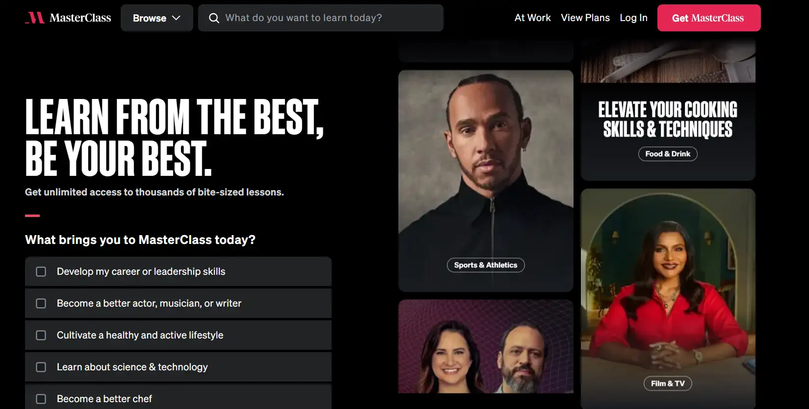 the learning platform presents itself as a film platform