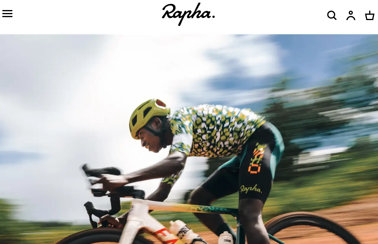 rapha homepage