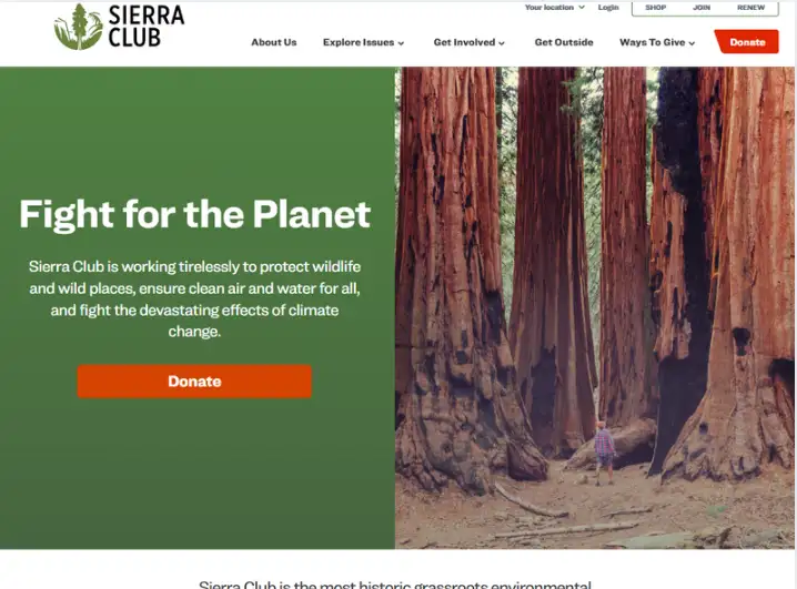 sierra club homepage