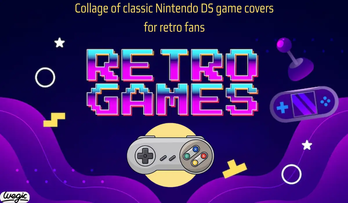 Collage of classic Nintendo DS game covers for retro fans Collage of classic Nintendo DS game covers for retro fans