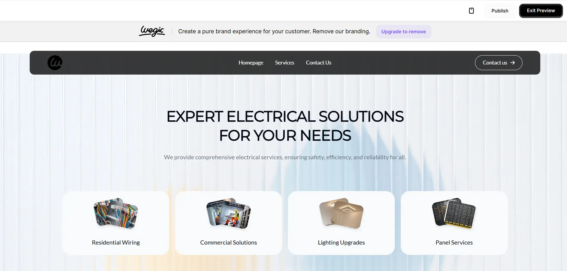 Wegic AI electrician websites Wegic AI electrician websites