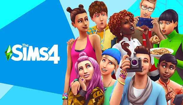 The Sims 4's homepage