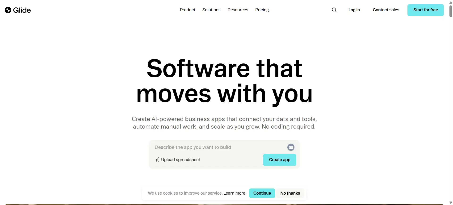 glide homepage glide homepage