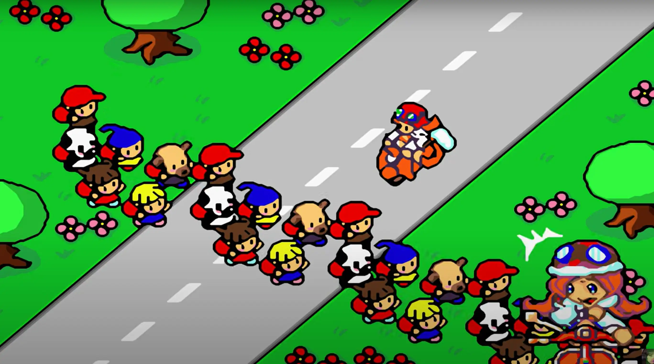 Interface of the GBA game: WarioWare, Inc.: Mega Microgames!