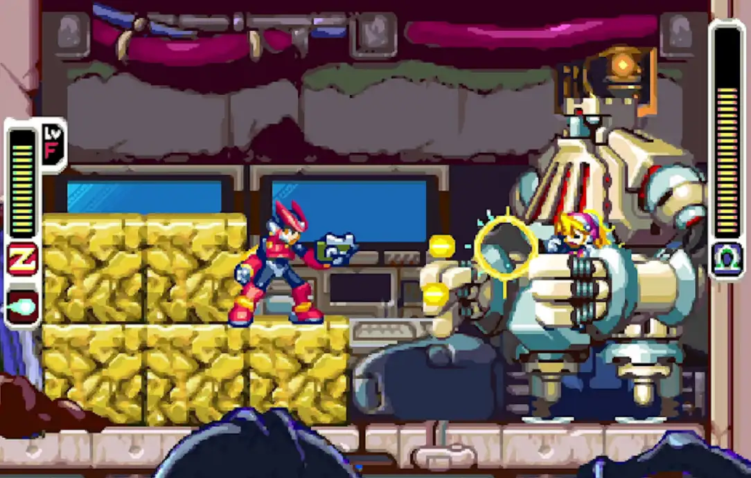 Interface of the GBA game: Mega Man Zero