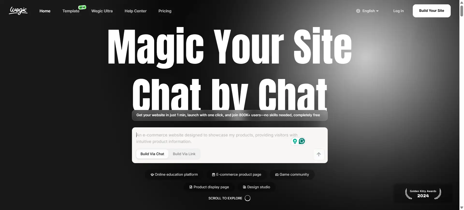 wegic landing page wegic landing page