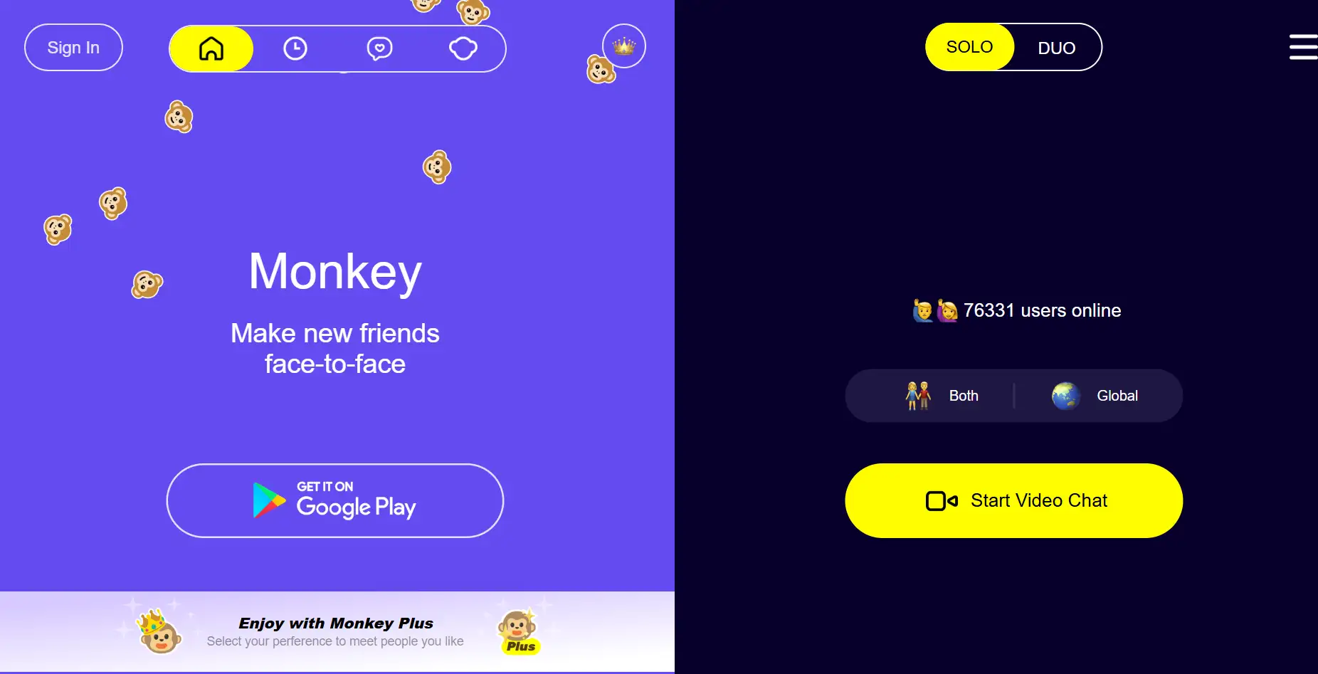 monkey homepage