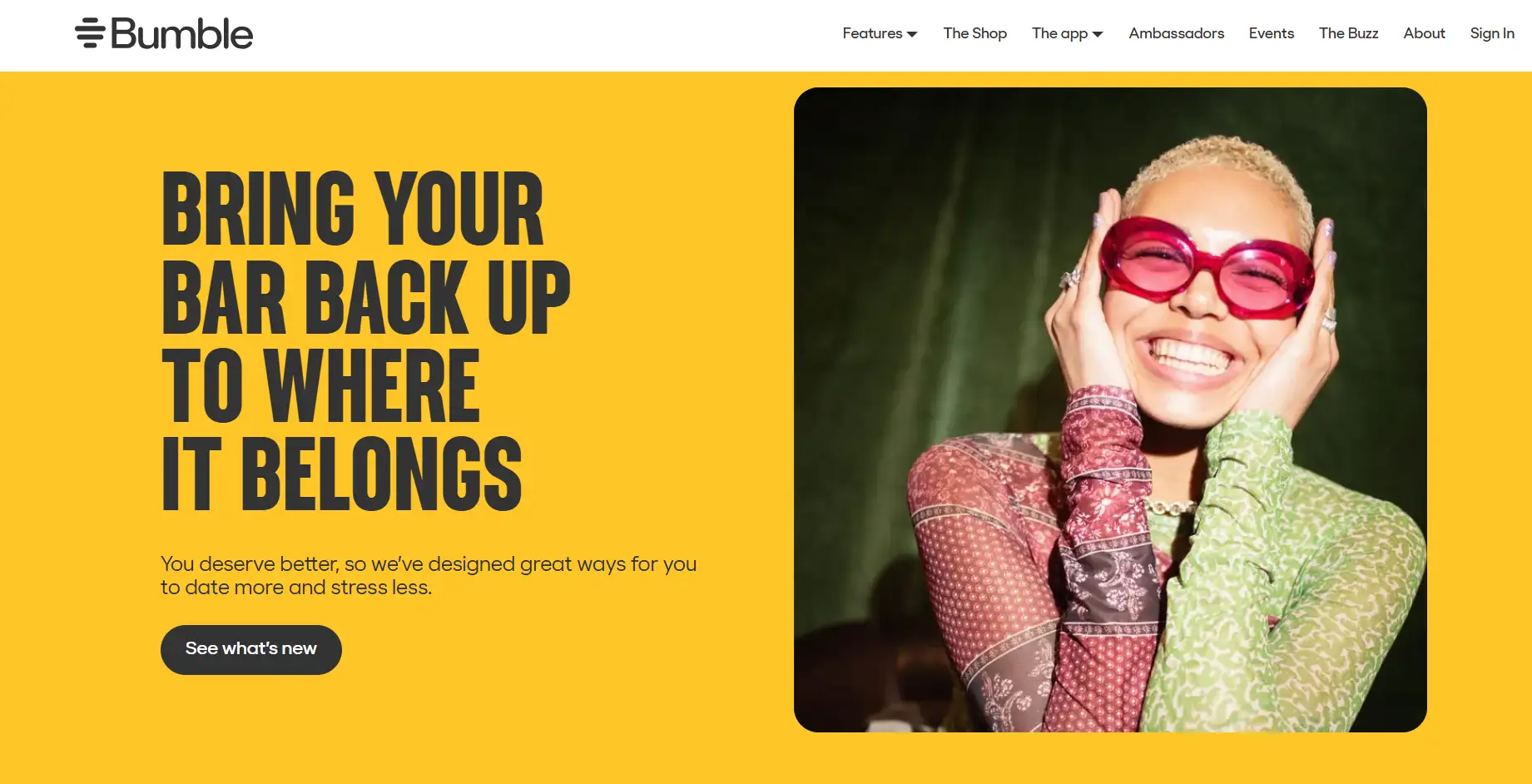bumble homepage