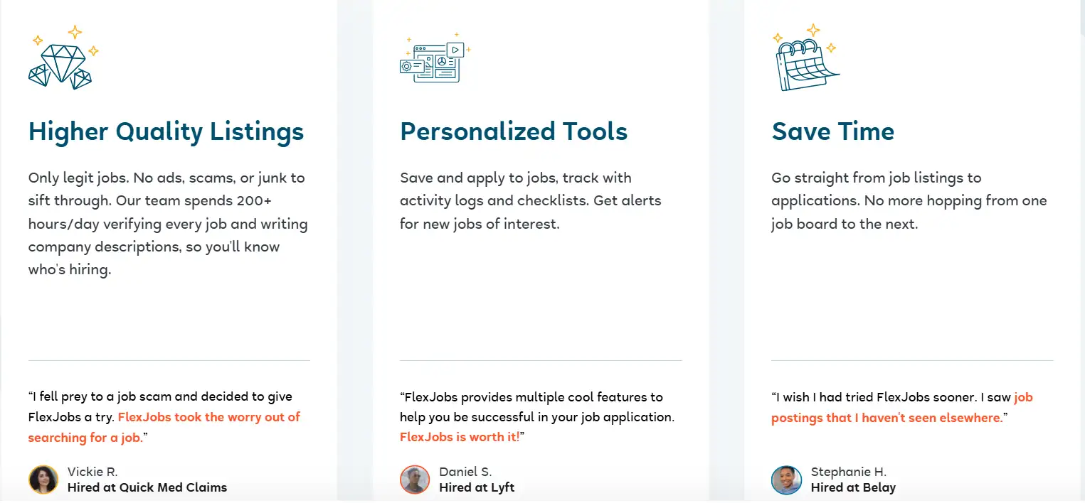 Users' reviews for FlexJobs Users' reviews for FlexJobs