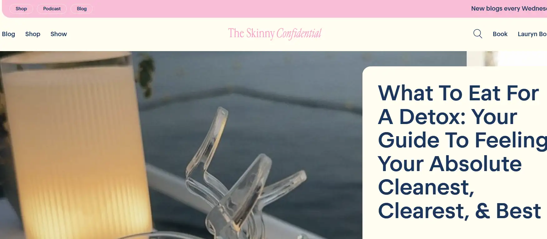 The Skinny Confidential's homepage