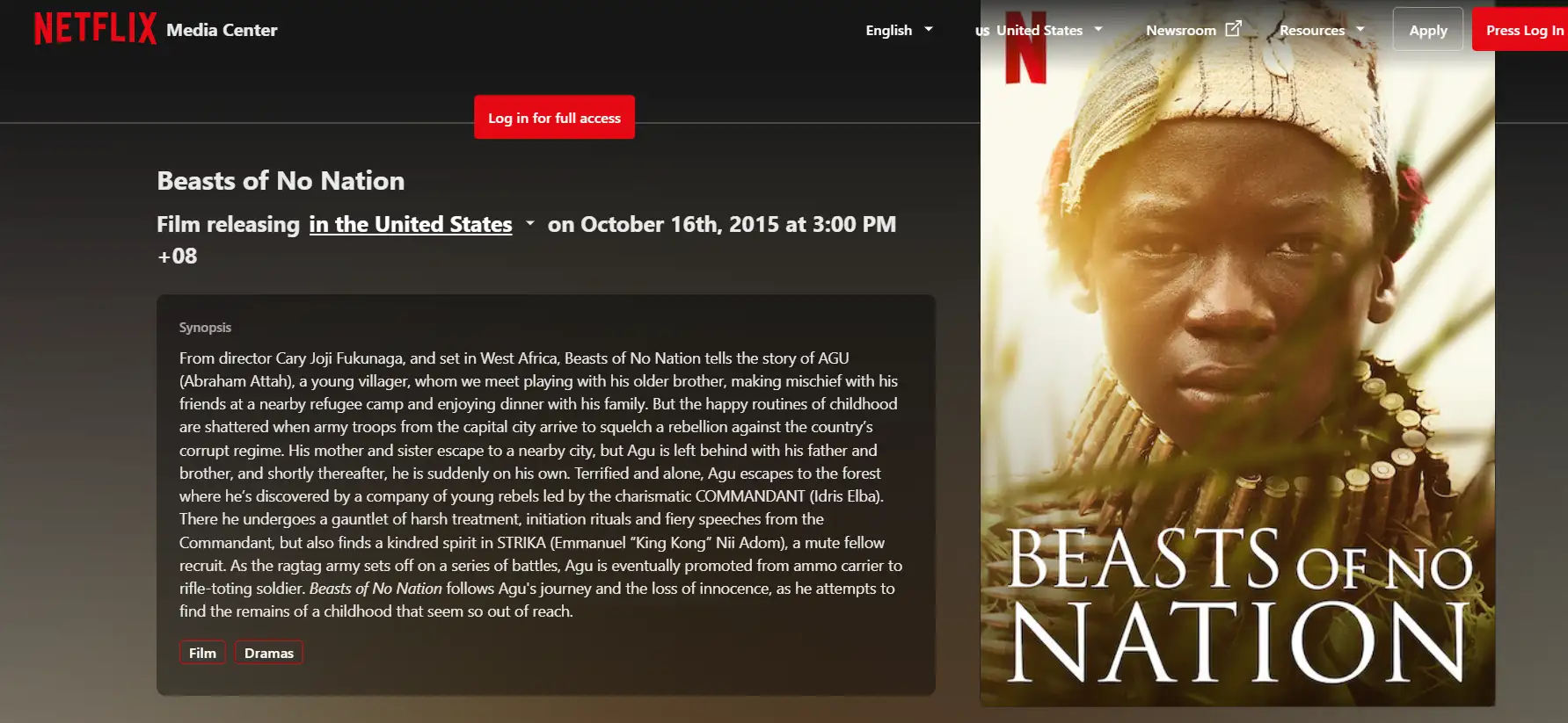 Beasts of No Nation