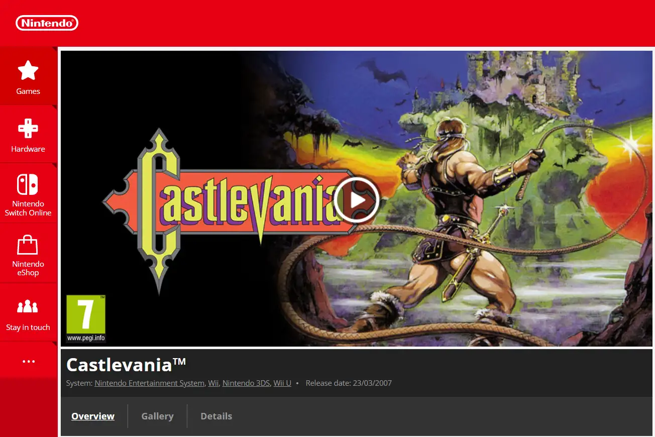 Castlevania on Nintendo Castlevania on Nintendo