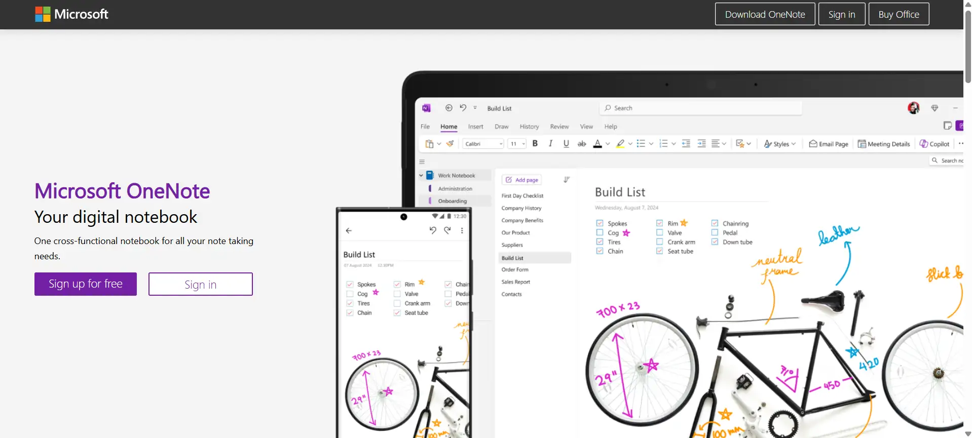 microsoft onenote