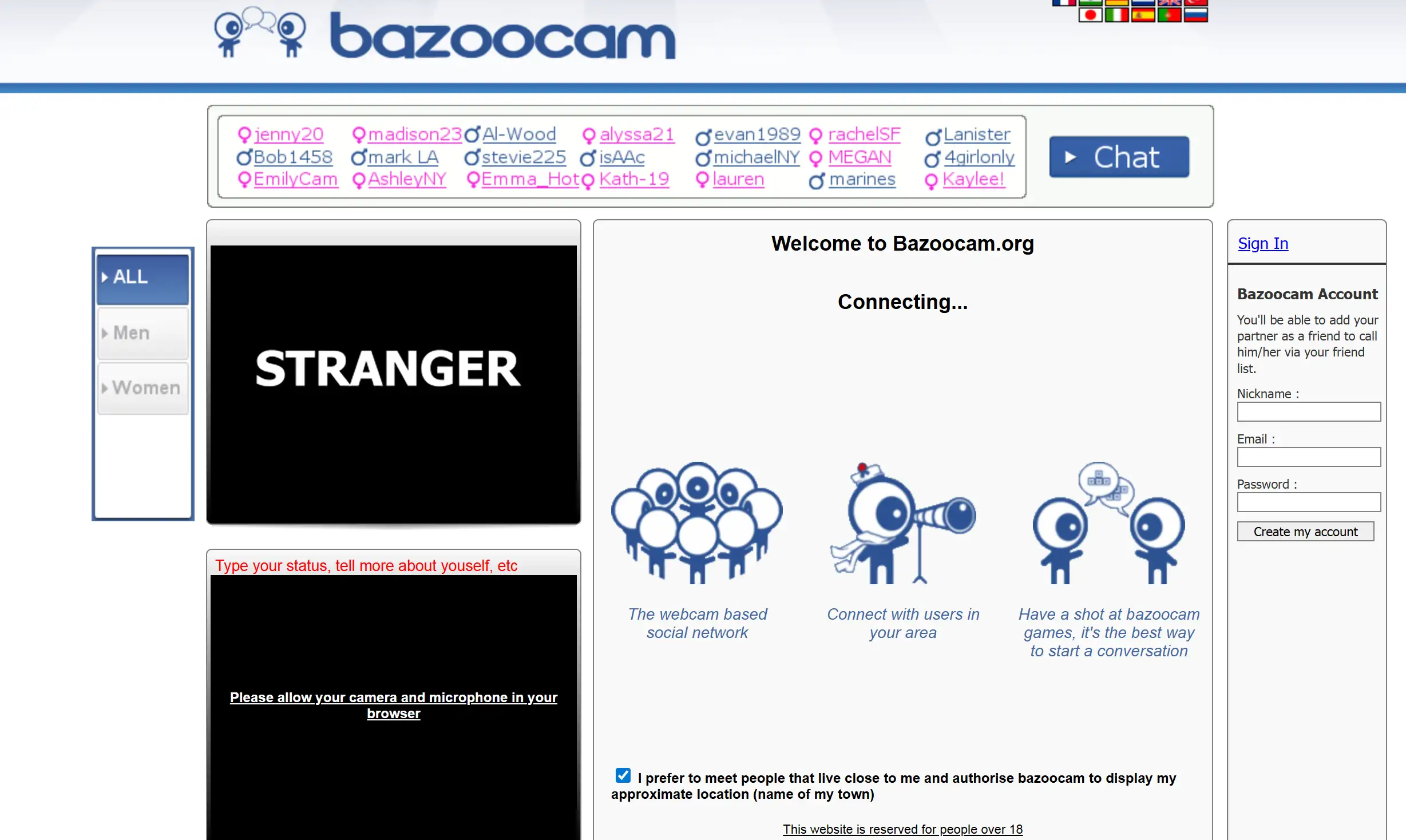 Chat with stranger website bazoocam Chat with stranger website bazoocam