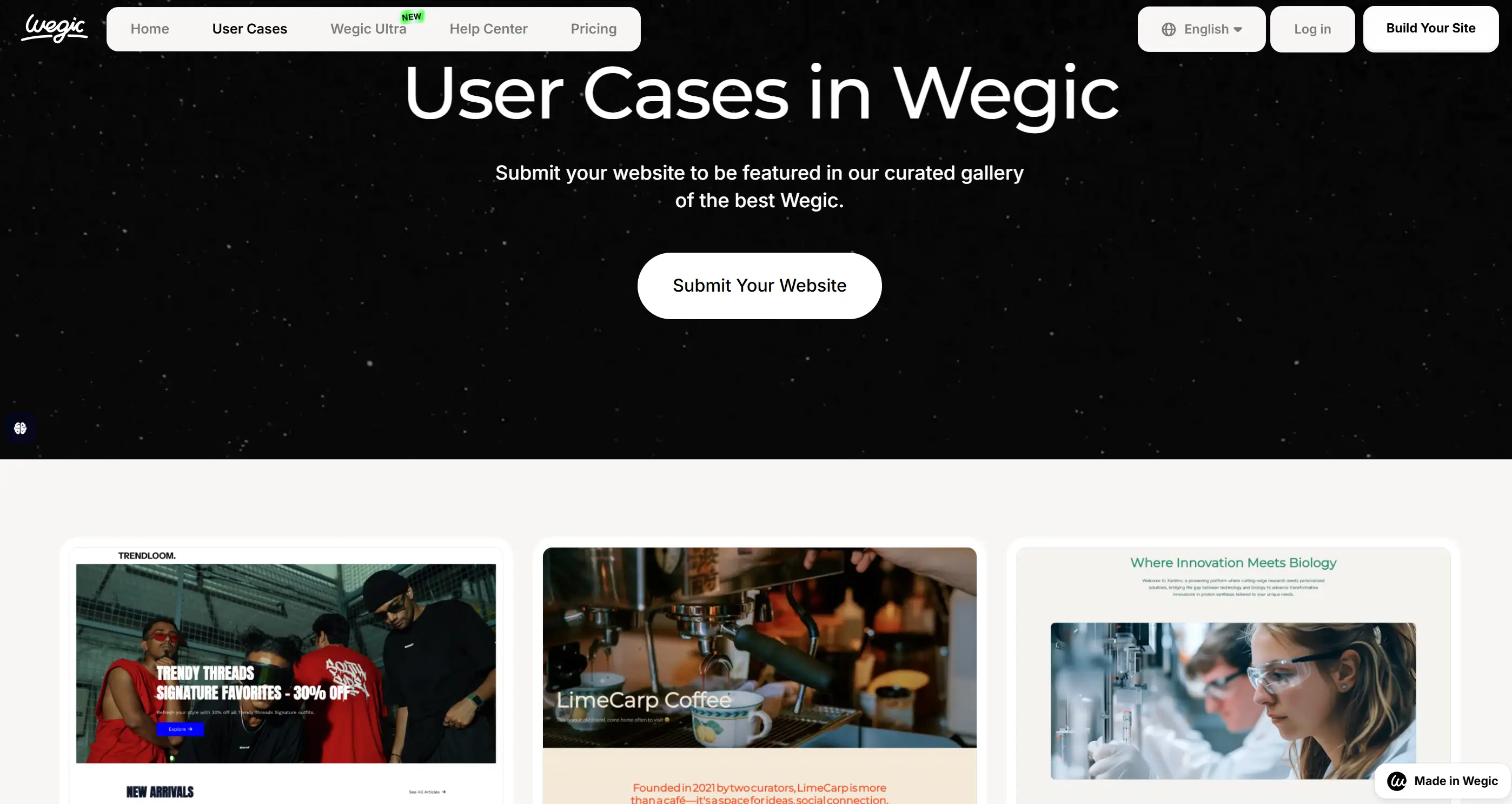 User cases in Wegic AI website builder User cases in Wegic AI website builder