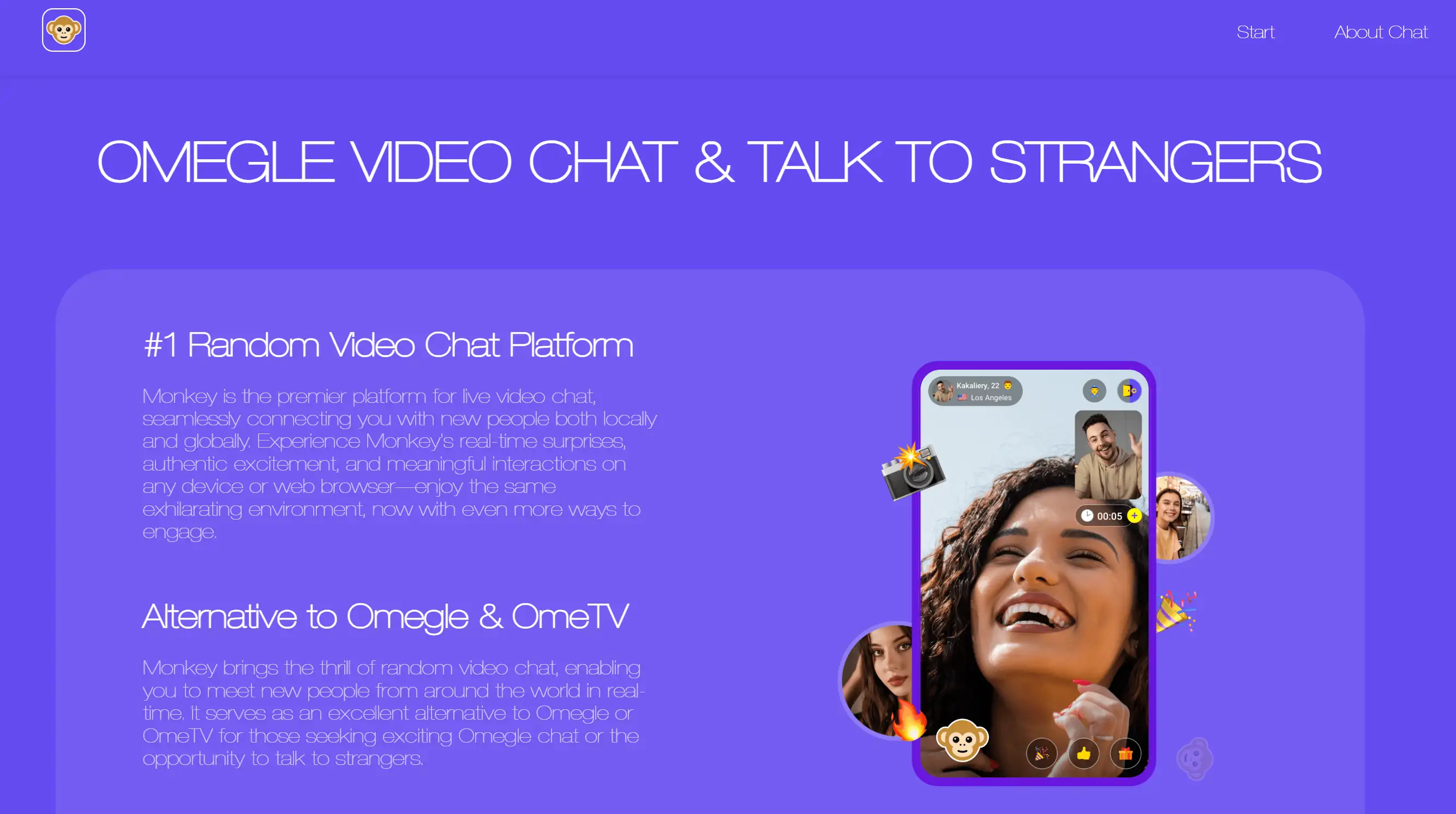 Random video chat plaform Monkey Random video chat plaform Monkey