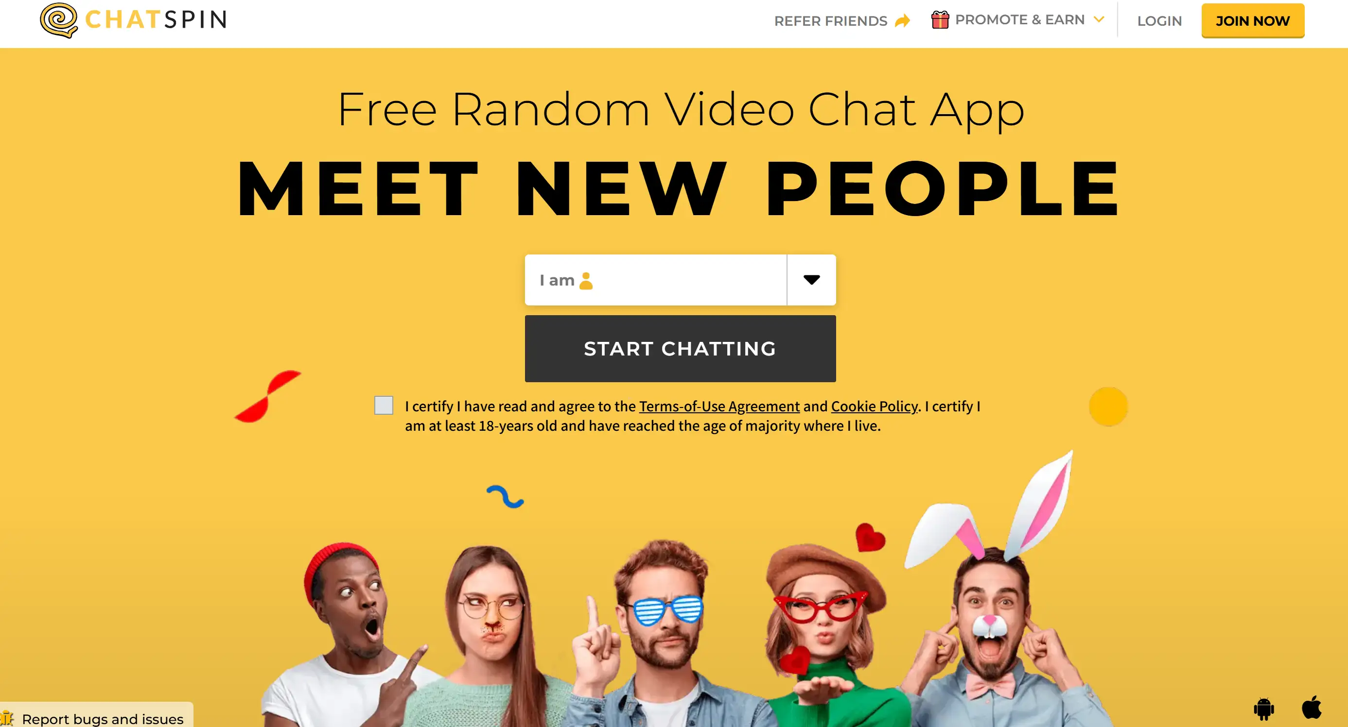 Random video chat app Chatspin Random video chat app Chatspin