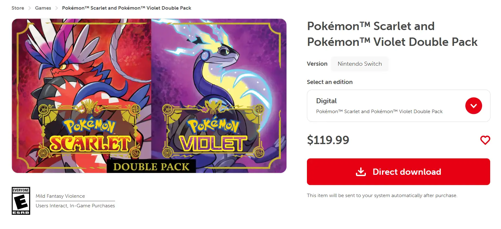 the poster and price of Pokemon Scarlet & Violet
