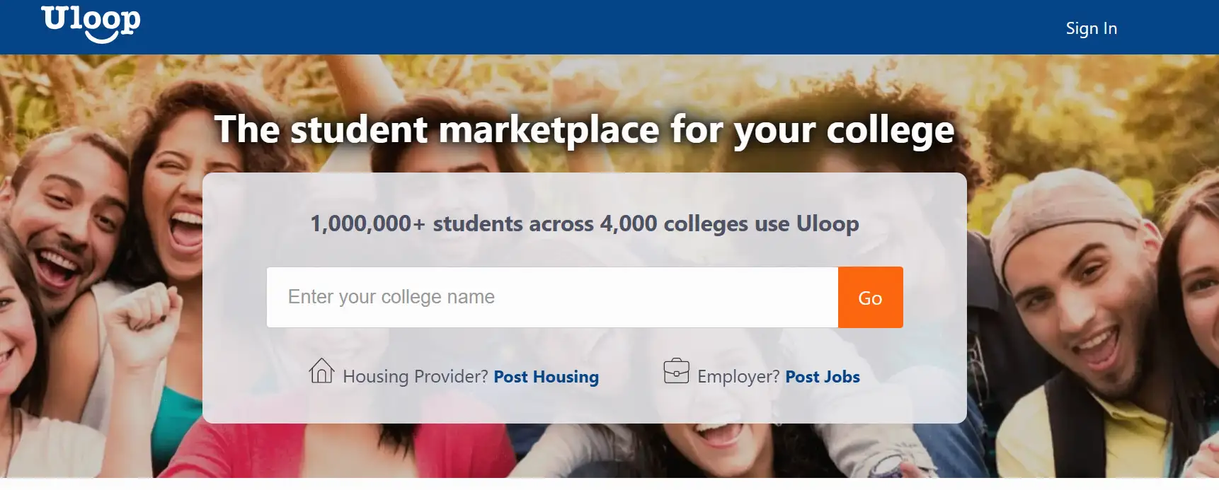 Uloop homepage