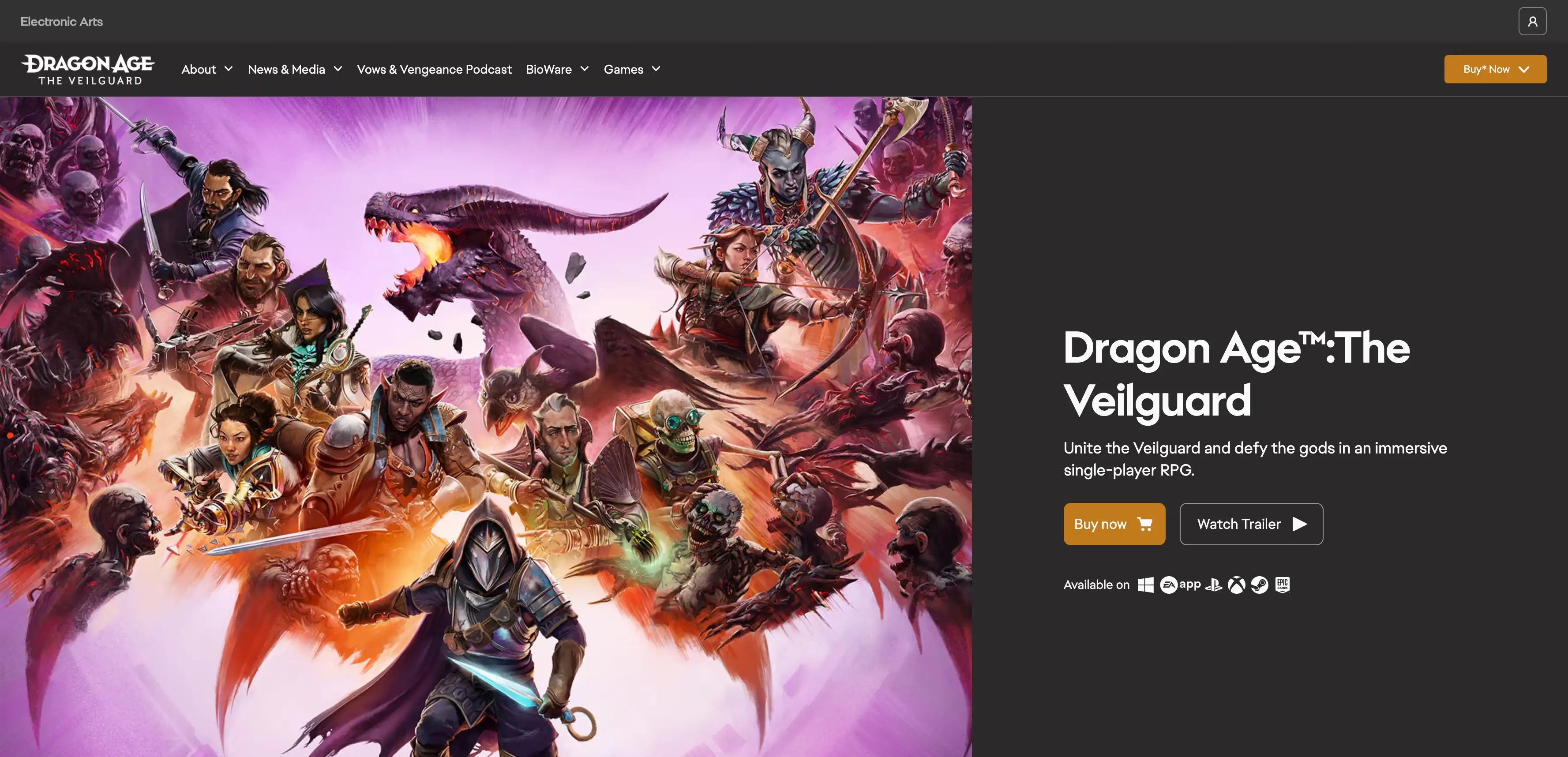 dragon age game