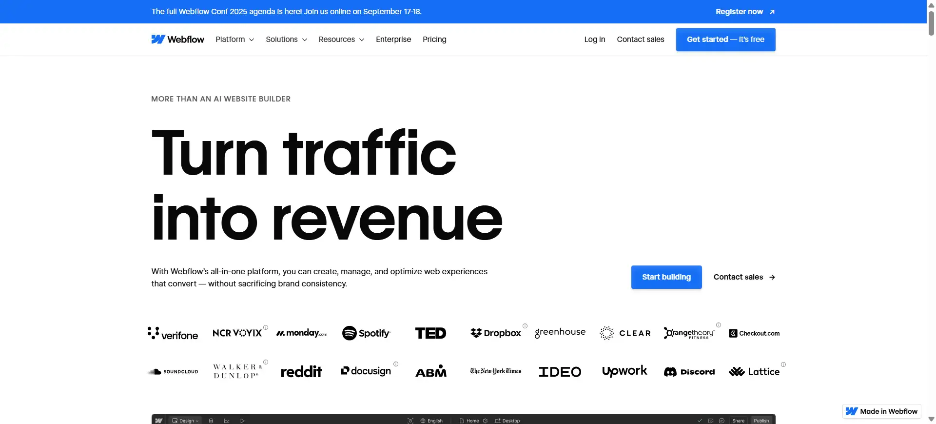 webflow homepage webflow homepage