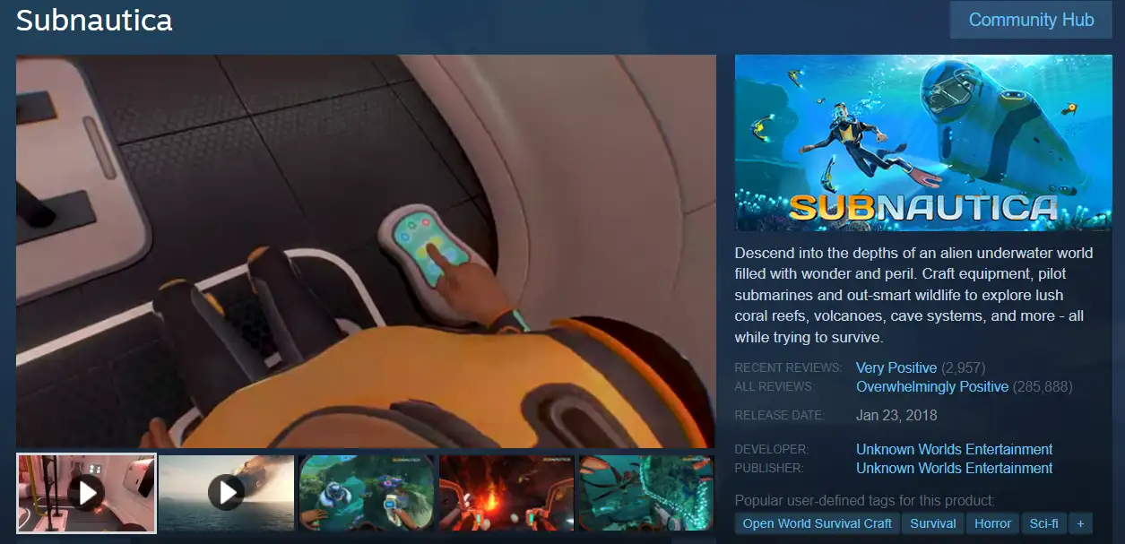 Subnautica on Steam Subnautica on Steam