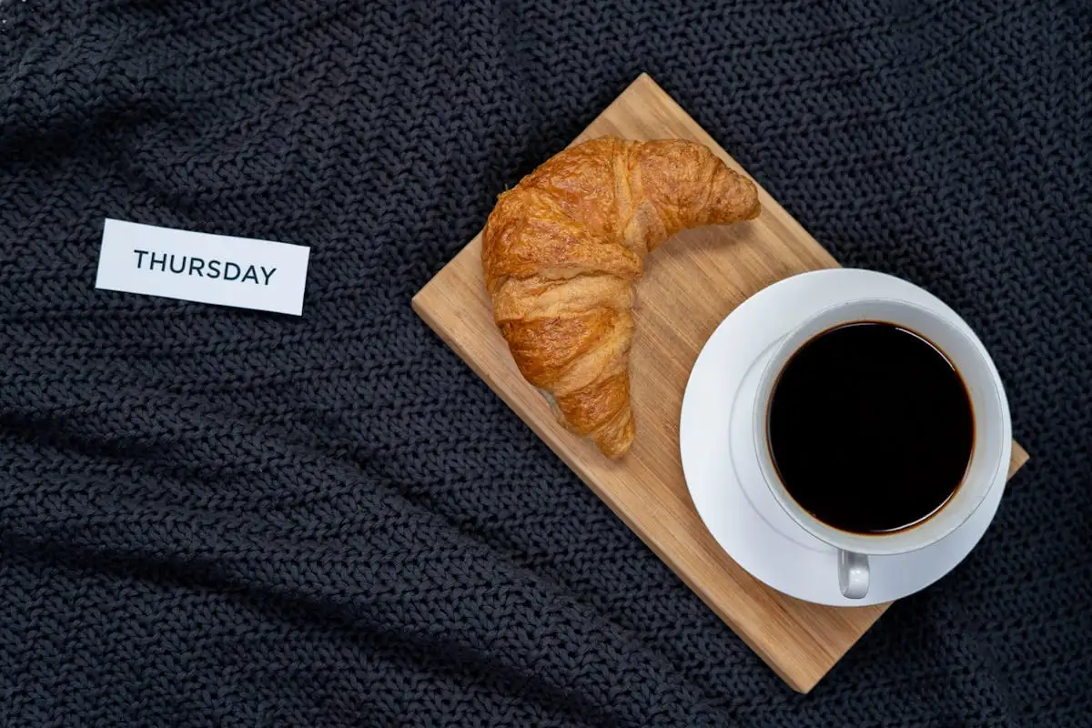 thursday morning starting with bread and coffee