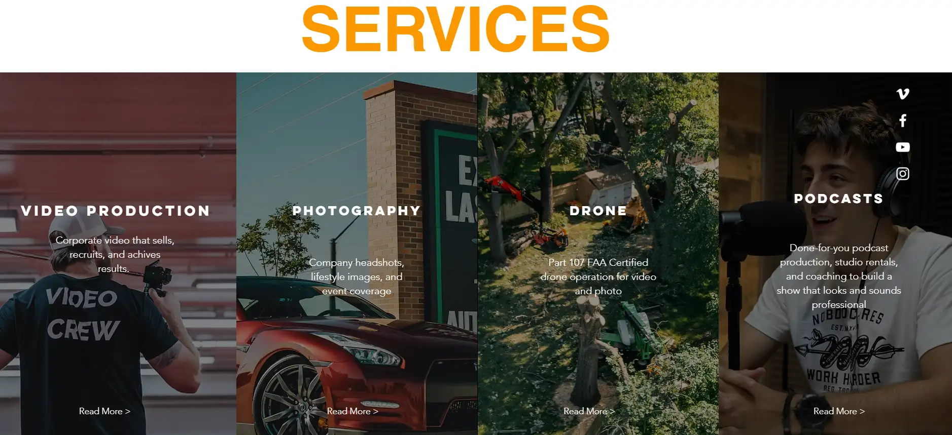 a photography portfolio website that showcases a team's capabilities a photography portfolio website that showcases a team's capabilities