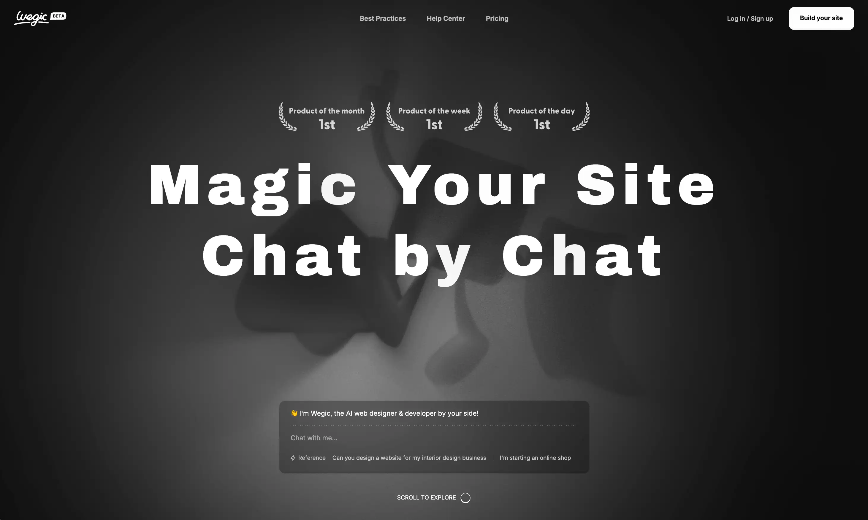 Wegic, AI web designer