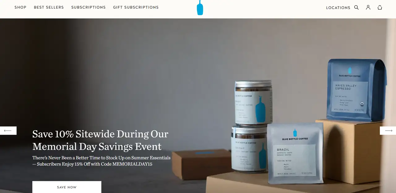 website design shows off its streamlined style